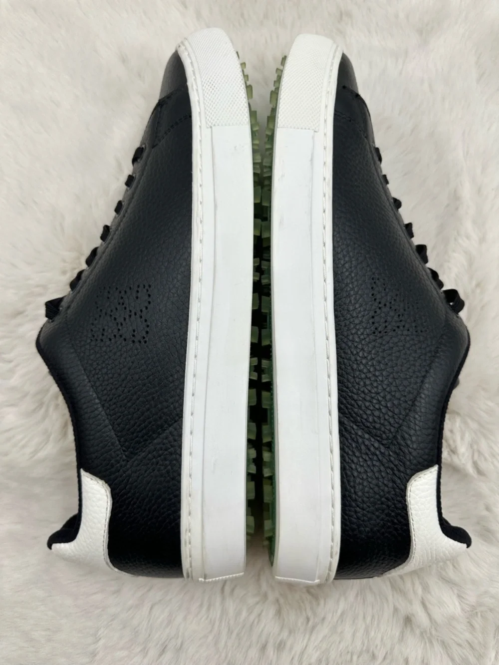 G/FORE men's disruptor golf shoes onyx black‎ leather 12.5 spiked sneakers